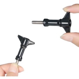 Wearable Camera Adapter Thumbscrew Video Shooting Support Easy Turn Large Knob Wing Wing Screw for GoPro GP Standard Compatible Mount Spare Replacement Spare GWS-RPG (Dual Wing Pack of 4)