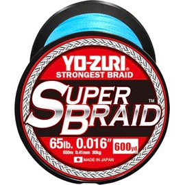 Yo-Zuri Superbraid 600 yd Floating Braid, Blue, 65 lb