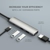 Satechi 4 in 1 USB C Hub Multiport Adapter (Space