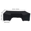 Black UShape Sofa Cover DustProof Waterproof Outdoor Furniture Protective Cover