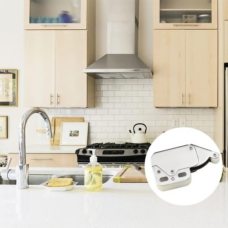 6 Pcs Mini Latch, Touch Release Catch Latch, Metal Automatic