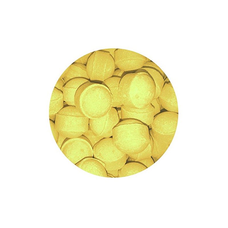 1kg Lemon Scented Bath Marbles Fizzers Mini Bombs (Approximately 100)