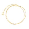 CAITLYNMINIMALIST Dainty 18K Gold Sterling Silver Adjustable Cable Twist Chain