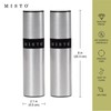 Misto Aluminum Oil Sprayer, Set of 2, Versatile Refillable Aerosol