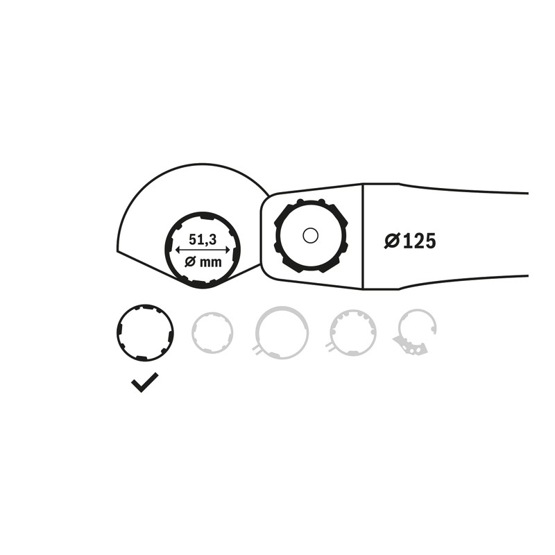 Bosch Professional Protective Guard With Cover (Ø 125 mm, Accessories