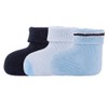 Ewers 3-pk newborn socks terry icy blue