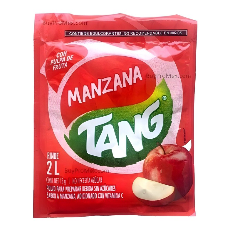 Tang 12-Pk TANG Manzana/Tang Apple Flavored Powdered Drink Mix 13g/.45oz