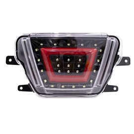 Exterior Lights Accessories - F1 Style 4th Functions as Reverse/Brake/Running light Fog Light Bumper Kit Multifunction Red Compatible With 2020+ Toyota Supra with Black Base/Clear lens/Red Bar