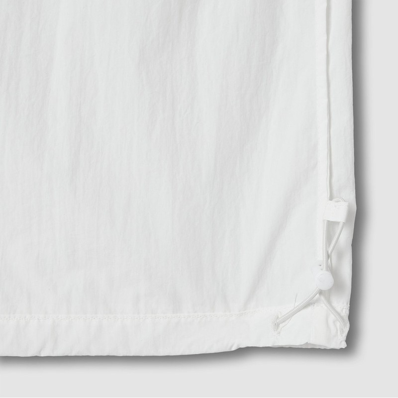 JAJU [JAJU] Women's Crisp Short-Sleeve Shirt_White