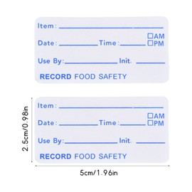 Dokpav 500 Etiquetas para Alimentos, Etiquetas de Almacenamiento, Etiquetas de Alimentos para Congelador, Etiquetas Extraíbles, para Cocina Recipientes, Bolsas o Frascos de Vidrio
