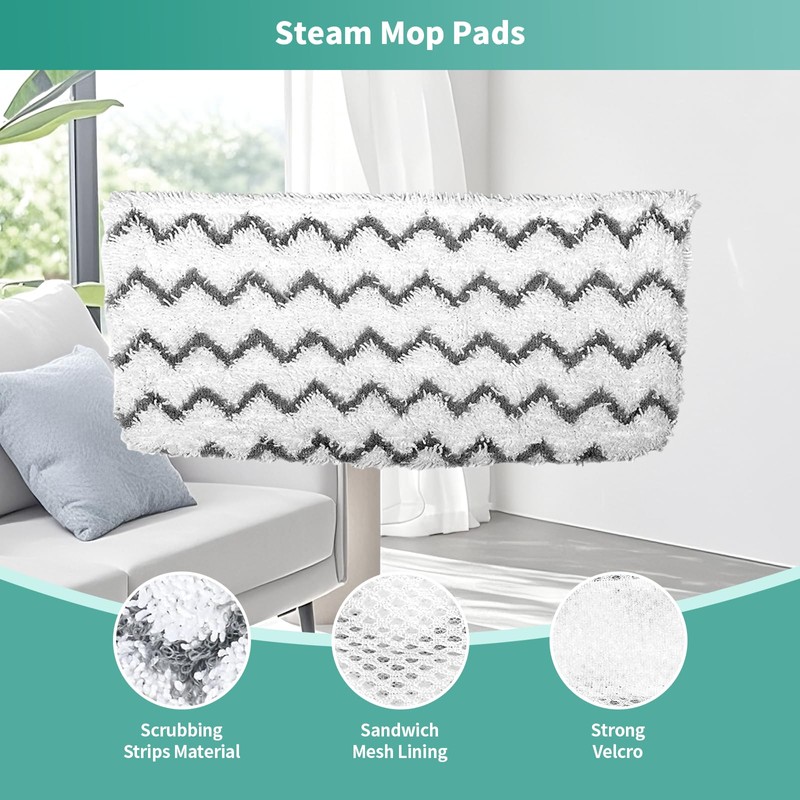 10 Pack Microfiber Steam Mop Replacement pads for Shark Steam