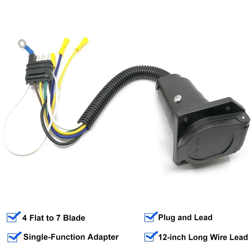 CARROFIX - Conector adaptador de cableado para remolque de 7