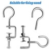 LDHHYH Pack of 4 Stainless Steel C-Clamps with Stainless Steel