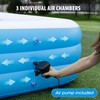 Inflatable Pool with Seats,130'' x 72'' x 22'' Extra Large