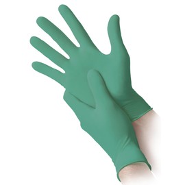 Reflexx L600/M Einweghandschuhe aus Latex mit Aloe Vera, Grün, 100 Stück