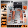 124-Piece Magnetic Screwdriver Set with Plastic Racking, Precision Screwdrivers, Magnetizer,