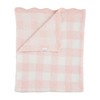 Mud Pie Children's Pink Gingham Chenille Blanket
