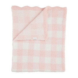 Mud Pie Children's Pink Gingham Chenille Blanket