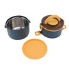 Stackable Lunch Box 1600ml Dual Layers Stainless Steel BPA Free