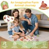 Taricor Farm Animal Peg Puzzles, Wooden Montessori Toys Fine Motor