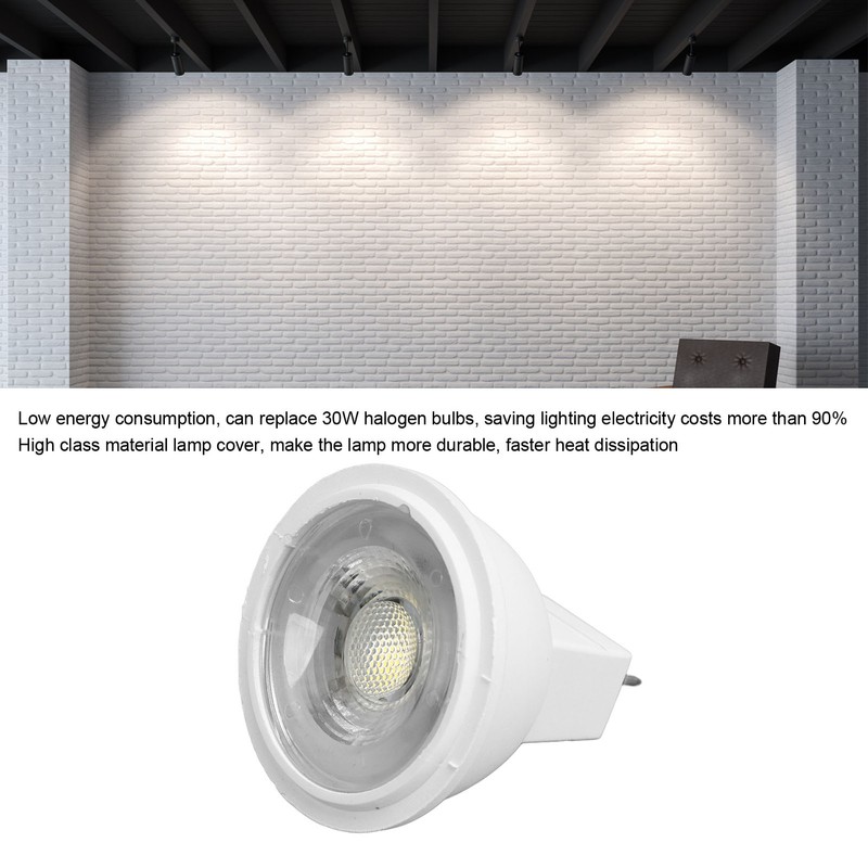 2Pcs MR11 Light Bulb High Brightness 3W 110V Faster Heat