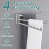 APLusee Polished Chrome Swivel Towel Bar, 304 Stainless Steel Foldable