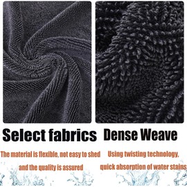 1-Pack Microfiber Towels for Cars, 1300 Gsm, Premium Car Drying Towel, (23.62"X 15.75") Extra Large Ultra Absorbent Drying Towel for Car, Shower Cabin, Household (1Pcs-Double Pile(23.62*15.75in))