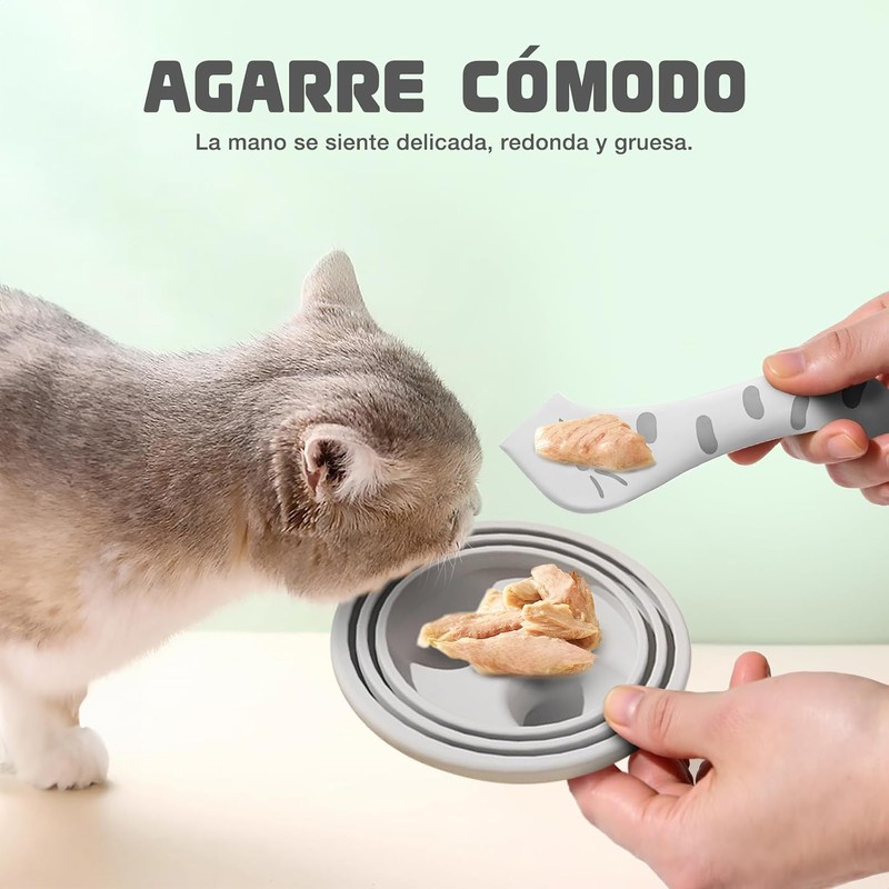 Tapas para Latas de Comida, 6 Piezas Cucharas y tapas