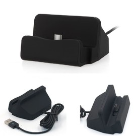K-S-Trade Qualitativ & Innovativ Docking-Station Für Poco X7 Ladestation Dock Ladegerät Docking Station Tischständer Ständer Inkl. USB Typ C