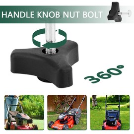 Juego de 4 pomos de mango para cortacésped, tornillos de tuerca, mango triangular, tuerca de tornillo, tuerca de fijación, piezas de repuesto para cortacésped Honda y otras cortacésped