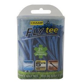 Champ Golf Fly Tee 30 Pack - Blue, 70mm