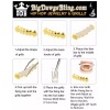 Big Dawgs Bling Custom Fit Silver Plated Joker Teeth Open