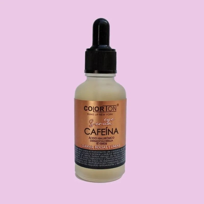 Serum Cafeína Colorton Antiarrugas con Ácido Hialurónico 30ml Rostro
