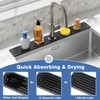 DK177 Faucet Mat for Kitchen Sink - Water Absorbing Stone