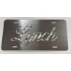 Diamond Etched Products Custom SILVER Metallic Car Tag Diamond Etched