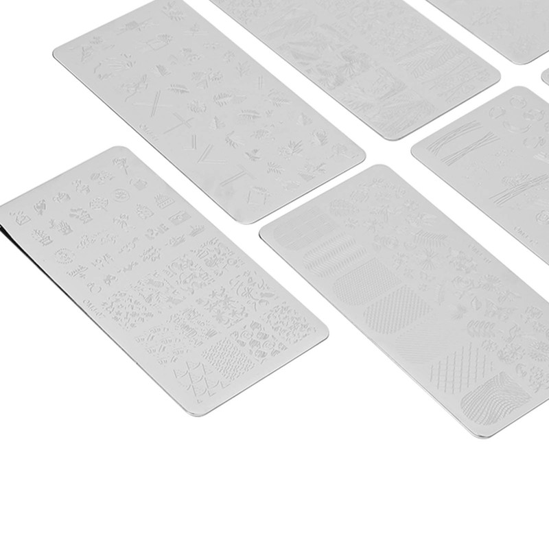 7pcs Nail Stamping Plate Women Nail Art Templates Nail Multi