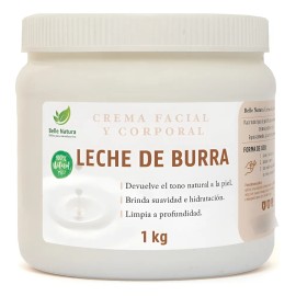 Crema De Leche De Burra Aclarante Humectante Premium 1 Litro Todo Tipo De Piel Día/noche