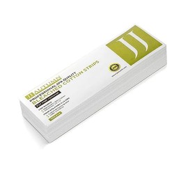 Professional Spa Quality - 100 Paper Sheets Bleached Cotton Waxing Strips For Wax Hair Removal - 1.5" x 4" Large Facial Body Hair Remove Paper For Leg Arm Body