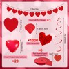 Valentine's Day Decorations I Love You Red Balloons and Heart