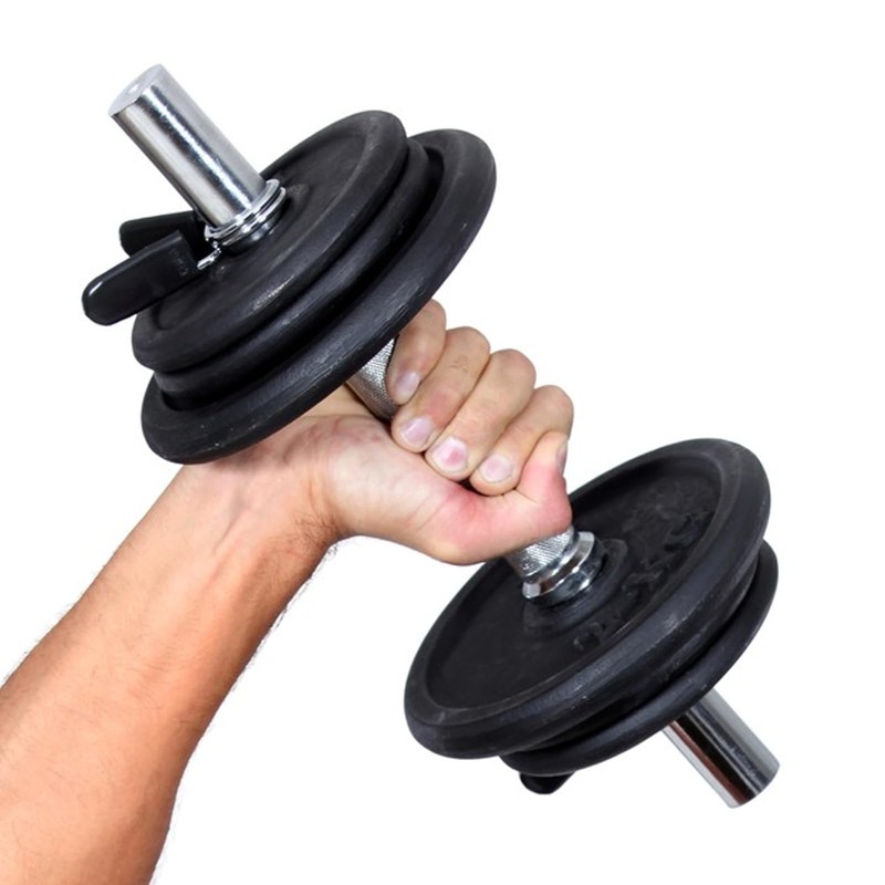 Pack of 4 Dumbbell Clasps, 30 mm Spring Locks, 30