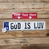 Pennsylvania, PA, EUROPEAN STYLE LICENSE PLATE, ANY TEXT