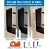 LEOPO 10 inch Shelf Brackets 4-Pack ,1/5 inch Thick Heavy