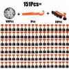 151PCS Tile Leveling System Kit 100 Pcs Reusable Tiles Leveler