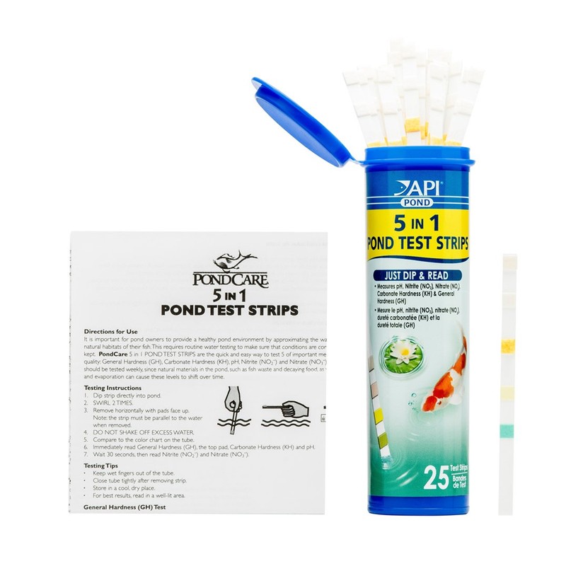 API POND 5 IN 1 POND TEST STRIPS Pond Water