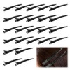 24Pzs Pinzas de Pato, Pinzas Cabello de Metal Resistente, negro