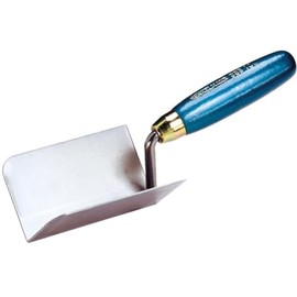 Jung Henkelmann 88510000 Inner Corner Trowel Angle 90° (Length 100 mm, Width 60 mm, Weight 230 g, Material Carbon Steel, Colour: Blue)