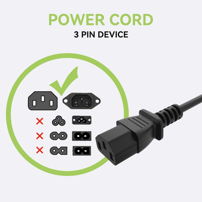 PGENDAR AC Power Cord for EILISON ?816 KM-816 Atom Vibration