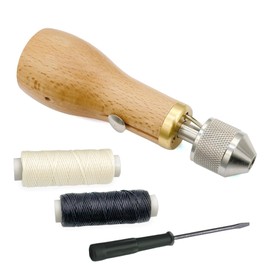 Professional Speedy Stitcher N?Hen Awl Hand Stitcher Repair Tool Kit f¨¹r Leder und schwere Stoffe, inkl. 2 N?hnadeln und Leinenzwirn