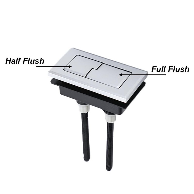 Rectangular Toilet Tank Button - 65mm Dual Flush Toilet Tank