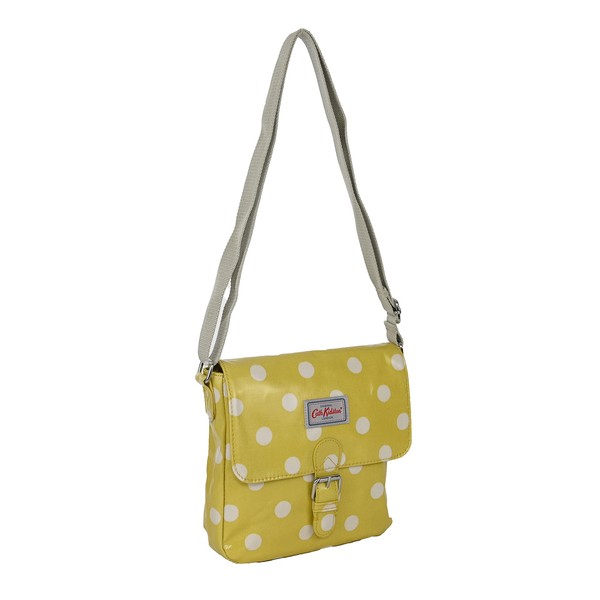 Cath Kidston Oilcloth Warm Yellow Button Spot Dot Mini Satchel